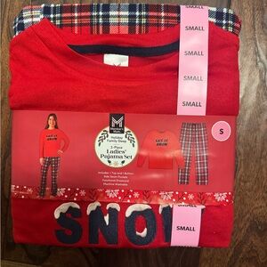 Holiday Family Sleep Red and Blue Pajama Set